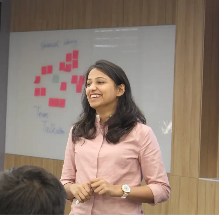 Rakshita presenting